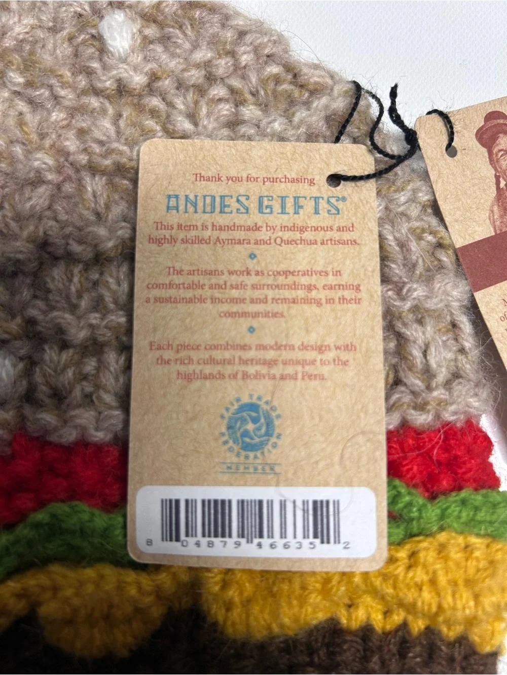 Andes Gifts Kids’ Cheeseburger Handmade Alpaca Knit Beanie Hat Unisex Novelty